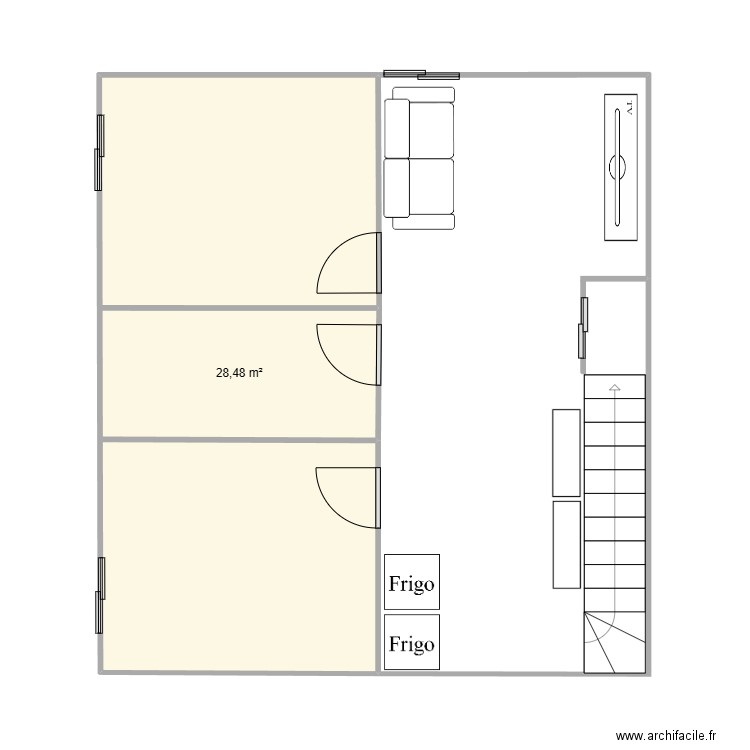 Aménagement sous-sol. Plan de 0 pièce et 0 m2
