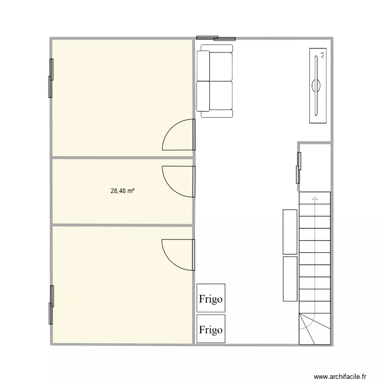 Aménagement sous-sol. Plan de Aménagement sous-sol. Plan de