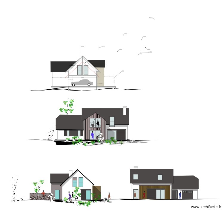 maison de montagne. Plan de 0 pièce et 0 m2