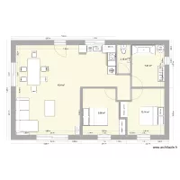 plan maison 70m2