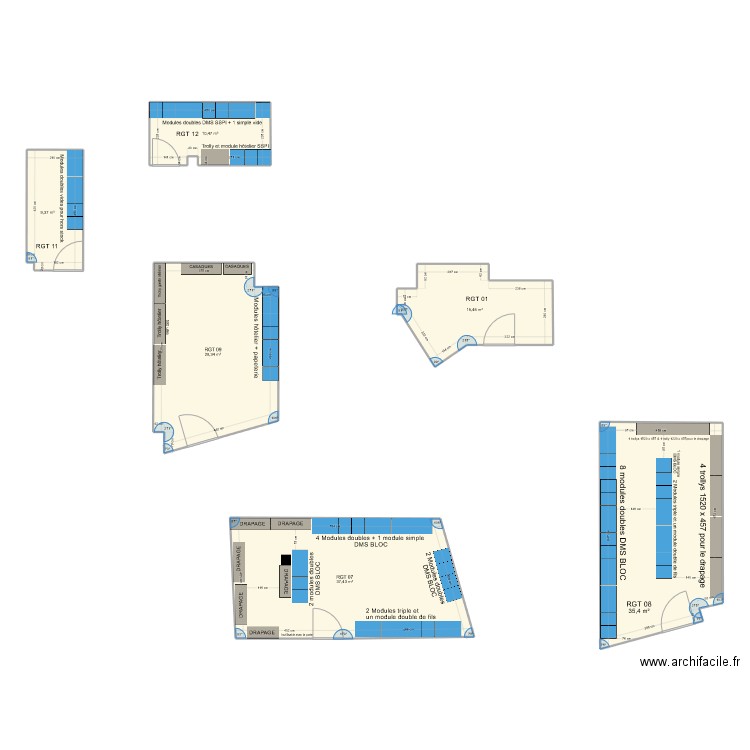 ROBEC N3. Plan de 6 pièces et 137 m2