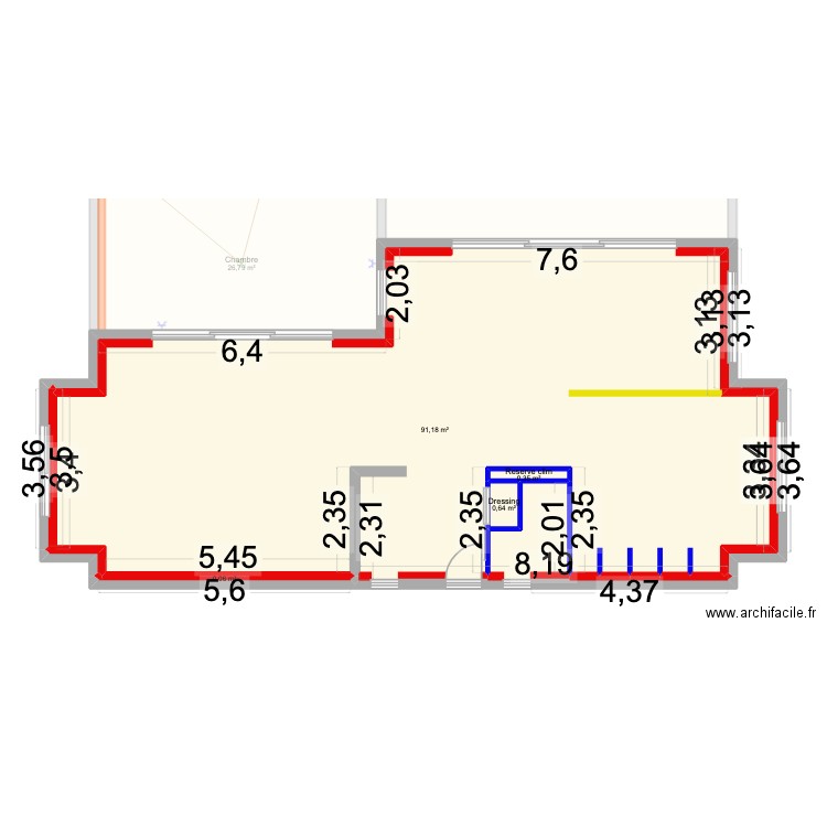 Corse. Plan de 9 pièces et 222 m2