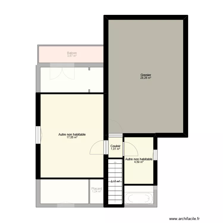 serrafino t3 duplex. Plan de 