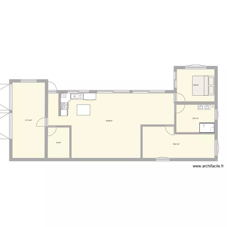MAISON ST GOBAIN 1. Plan de 6  et 118 m²