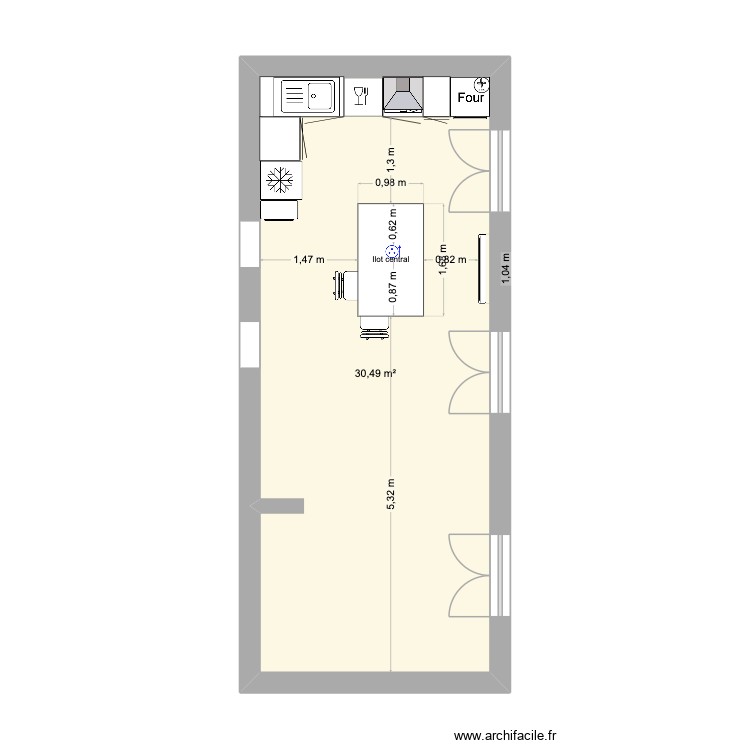 plan technique ilot. Plan de 0 pièce et 0 m2