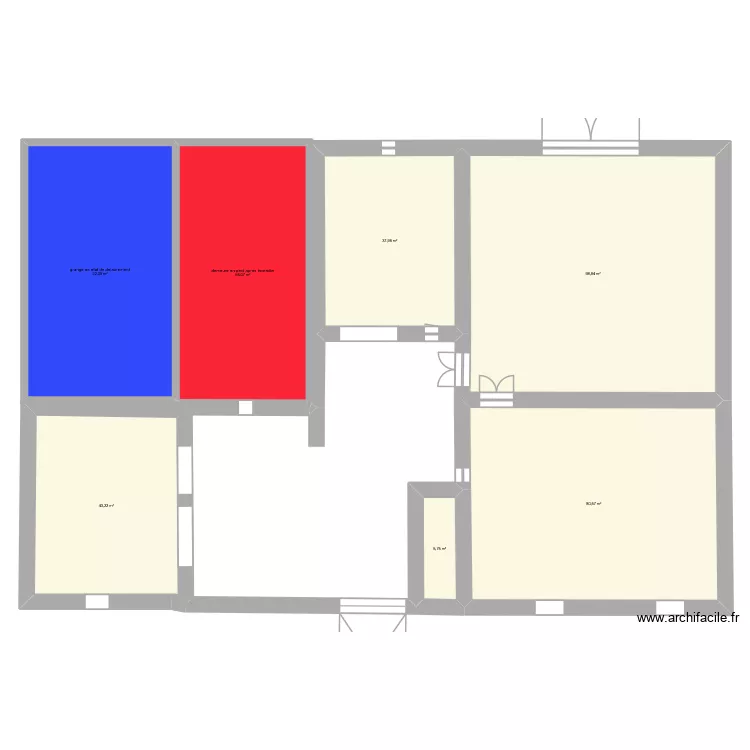 issoire. Plan de 7  et 384 m²