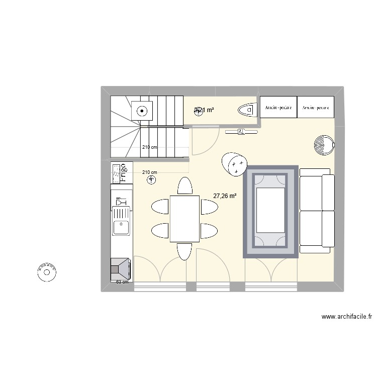 Rot version 14 decembre v9. Plan de 7 pièces et 69 m2