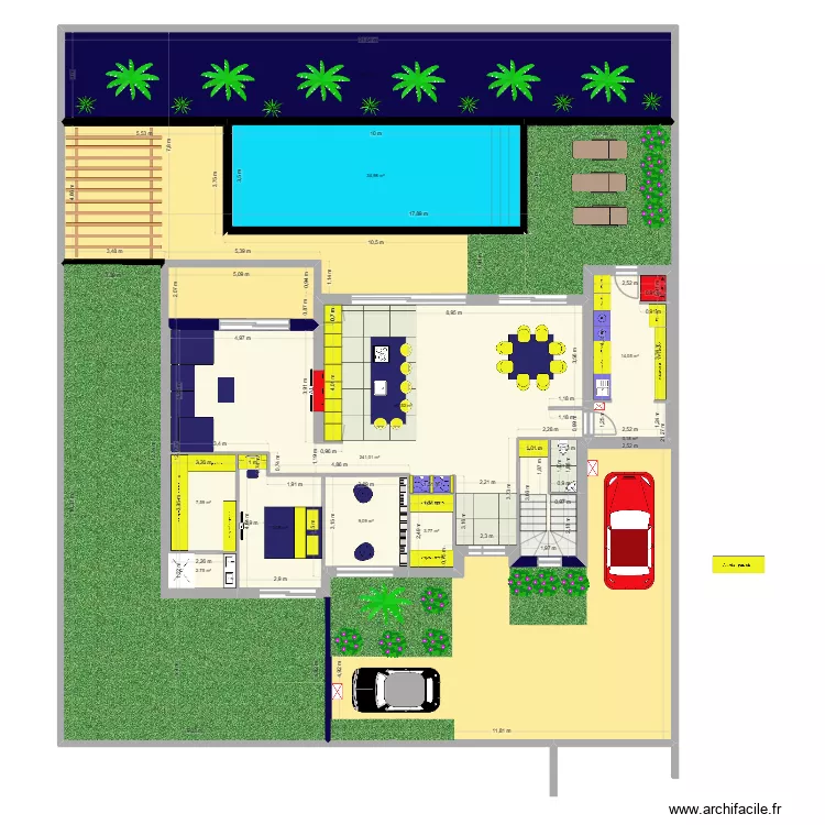 prefaille  projet definitif 1. Plan de 22  et 1206 m²