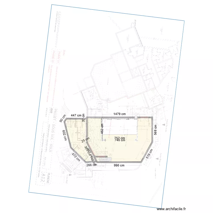 Saint Blaise. Plan de 