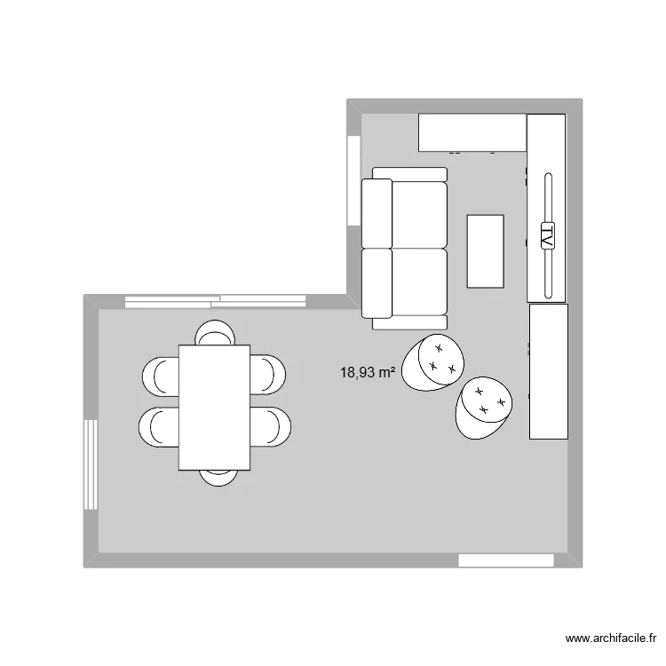 div 9 bis. Plan de 1  et 19 m²