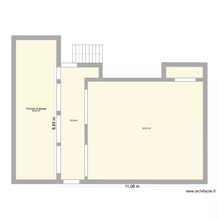 Hyeres Projet. Plan de 3 Pièces et 109 m² Hyeres Projet. Plan de 3 Pièces et 109 m²