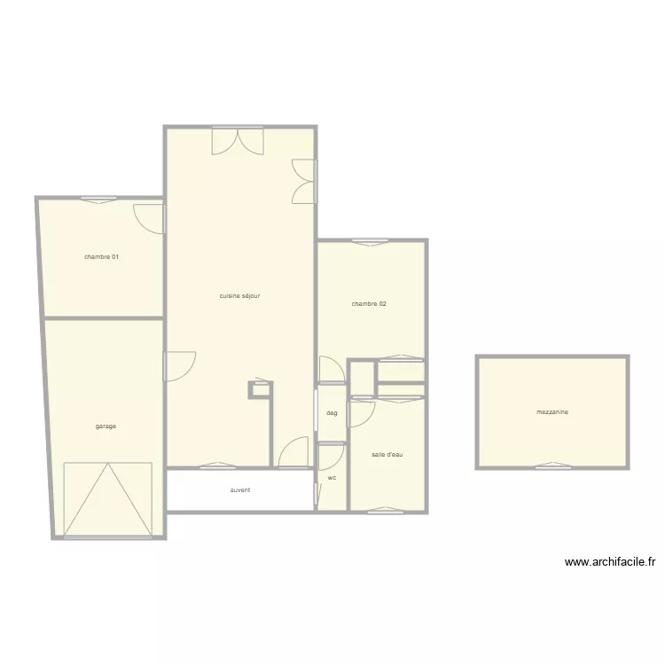 michel. Plan de 13  et 102 m²