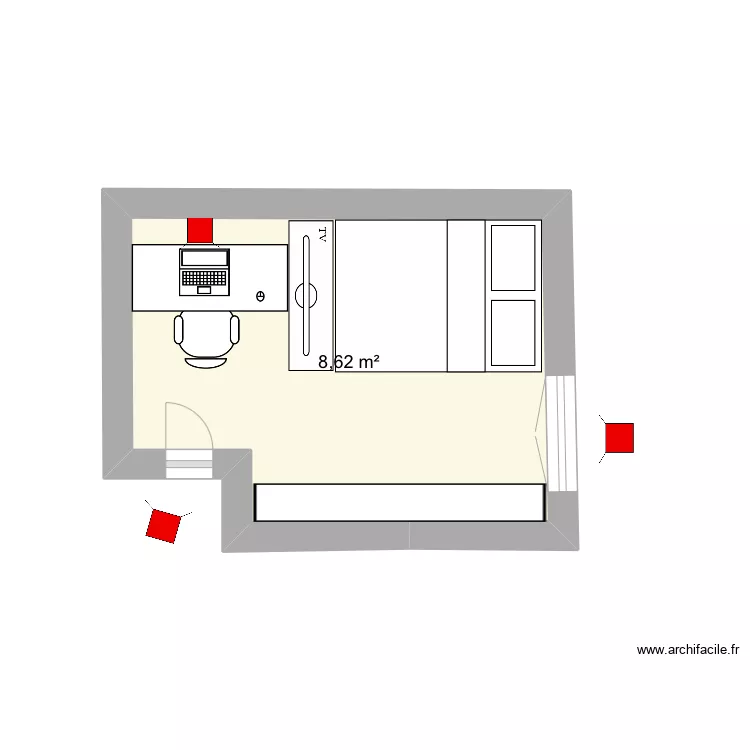 Plan lumi&egrave;re MC 3. Plan de 