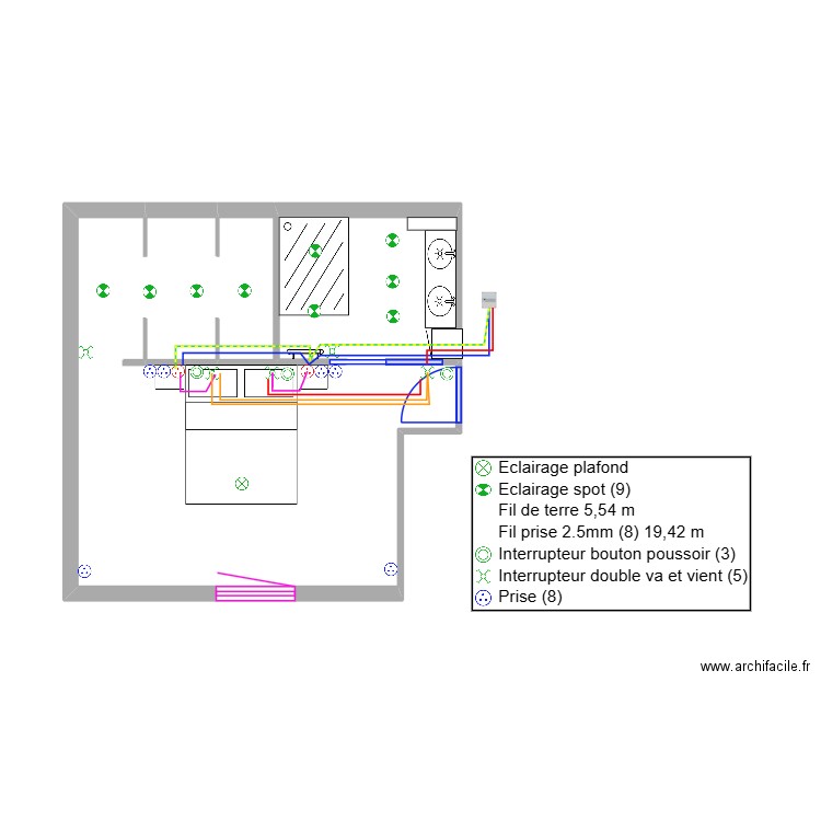 chambre celine 2. Plan de 0 pièce et 0 m2