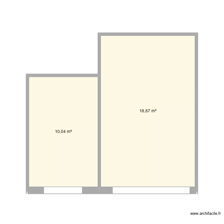 Plan de base. Plan de 14 et 82 m² Plan de base. Plan de 14 et 82 m²