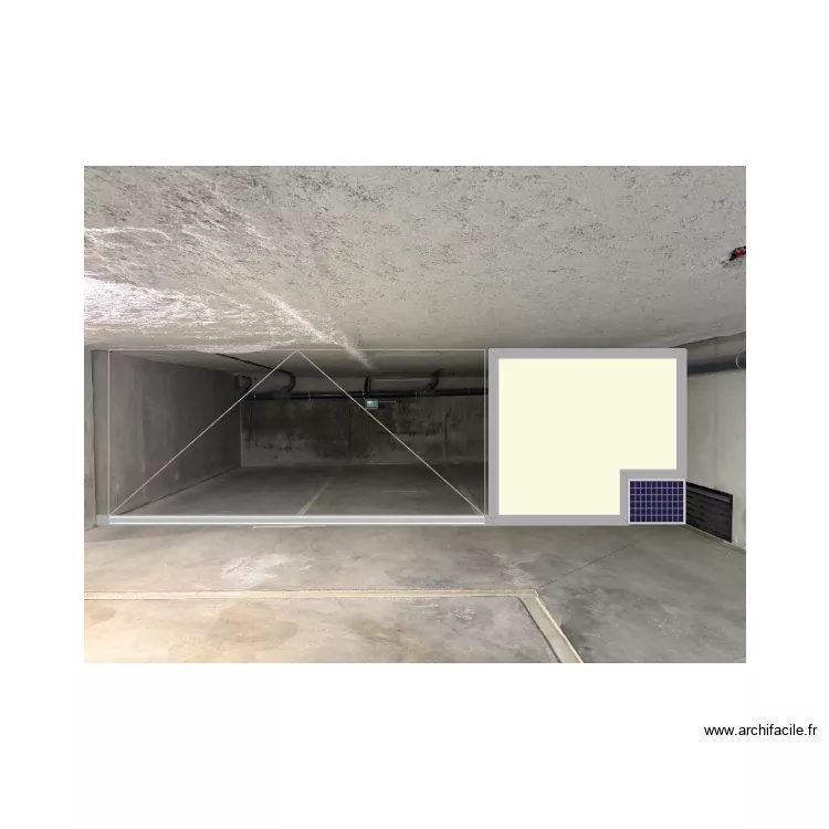 VUE DE FACE PROJET M.CHAGNY. Plan de 