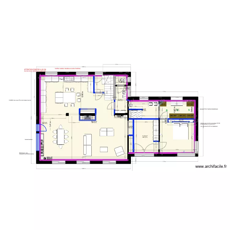 VALIOUD R1 V4. Plan de 13  et 137 m²