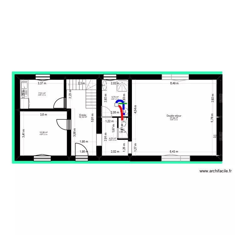 Radicatel projet&eacute;. Plan de 16  et 193 m²