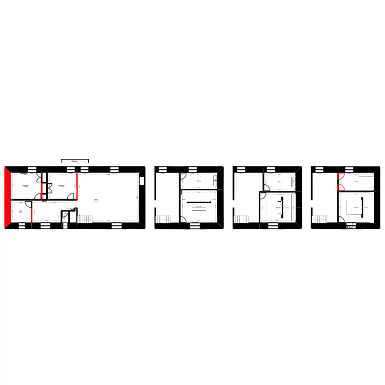 Pr&eacute; plan RDC. Plan de 