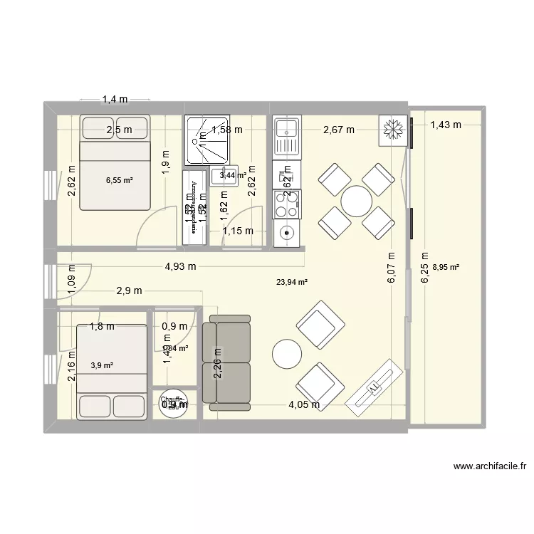 serre. Plan de 8 Pièces et 49 m² serre. Plan de 8 Pièces et 49 m²