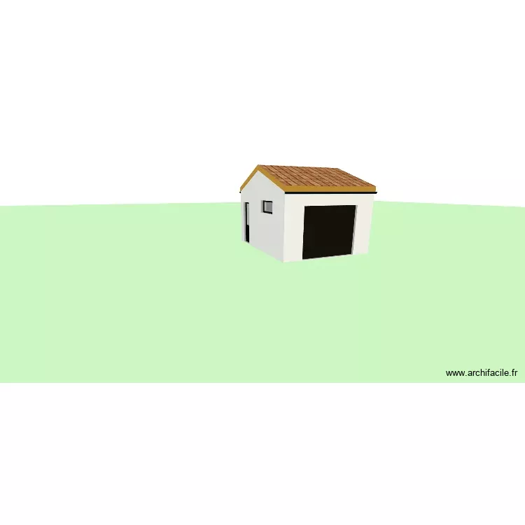 garage 20². Plan de 1 Pièce et 16 m² garage 20². Plan de 1 Pièce et 16 m²