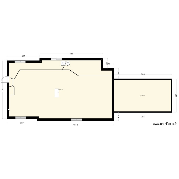 26 chemin d'Oka-Sur-La-Montagne. Plan de 2 pièces et 133 m2