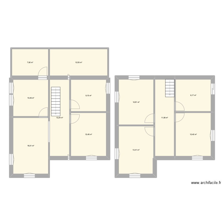ROYAN. Plan de 12 pièces et 141 m2