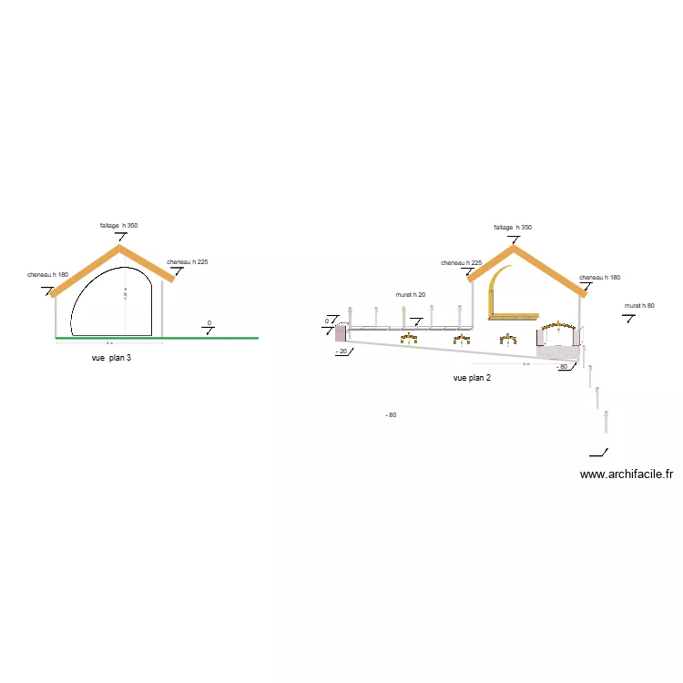 carport coupes N. Plan de 