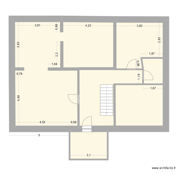 ibo2. Plan de 4 pièces et 110 m2