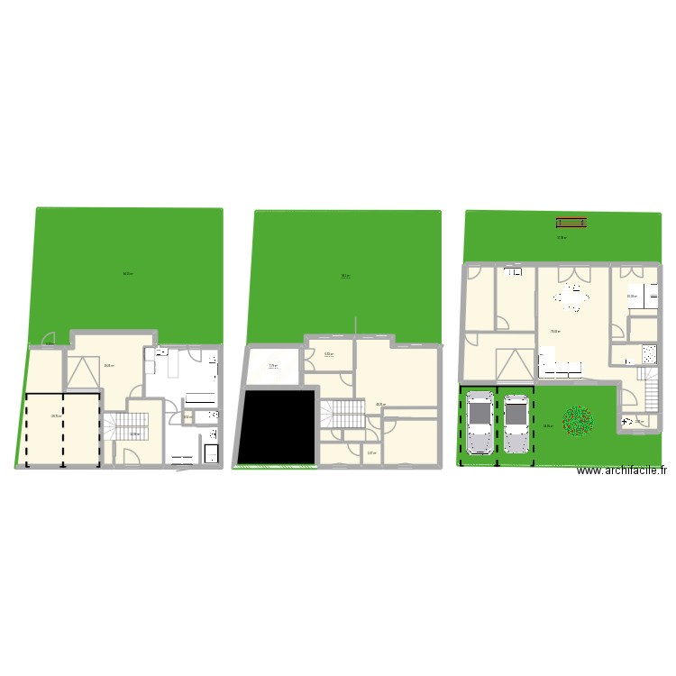 smdf. Plan de 17 pièces et 522 m2