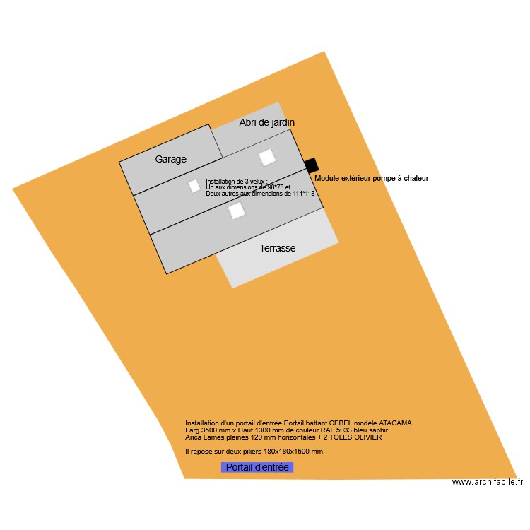 Toiture avant travaux - après travaux. Plan de 0 pièce et 0 m2
