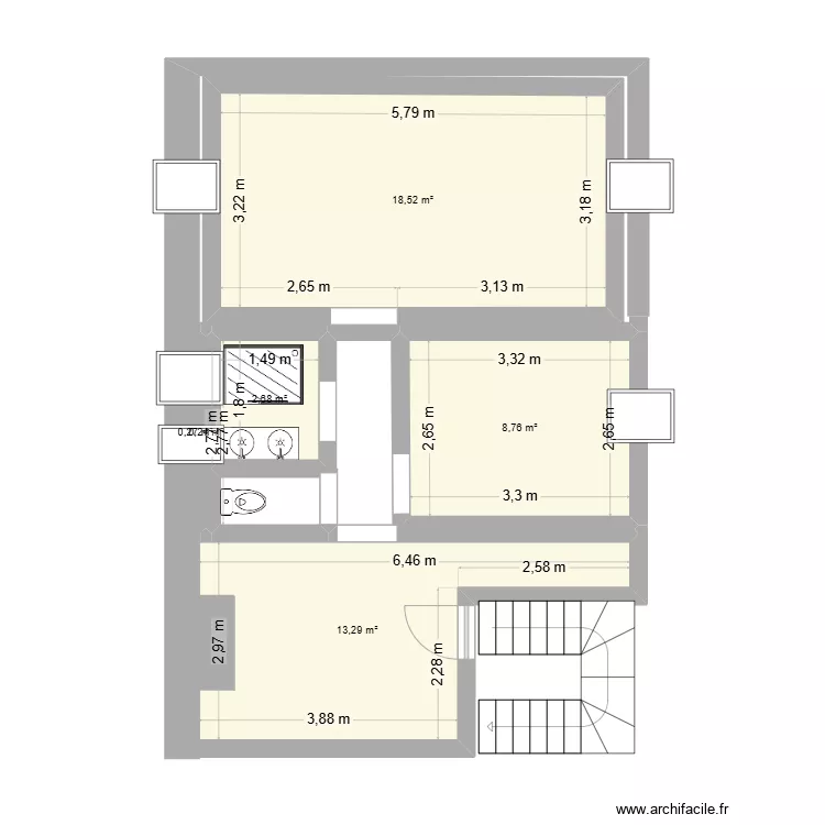comble Bedous 1. Plan de comble Bedous 1. Plan de