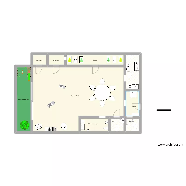Cr&egrave;che 2 . Plan de 