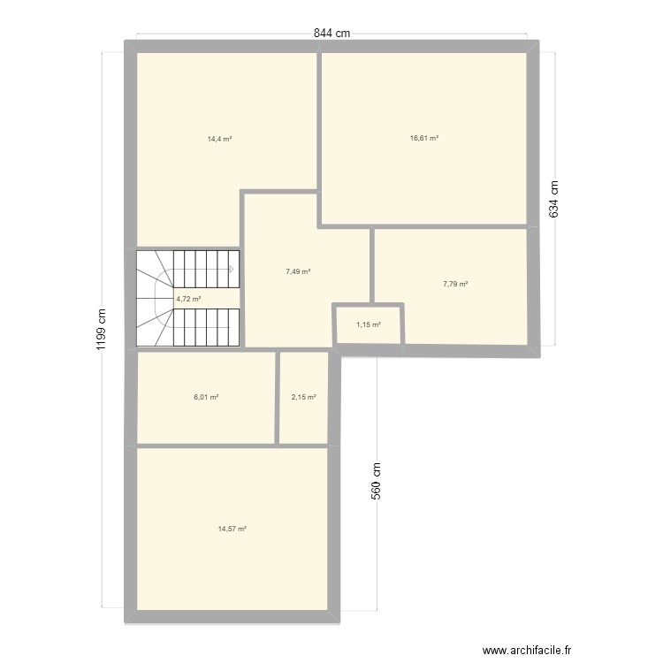 colin. Plan de 20 pièces et 218 m2