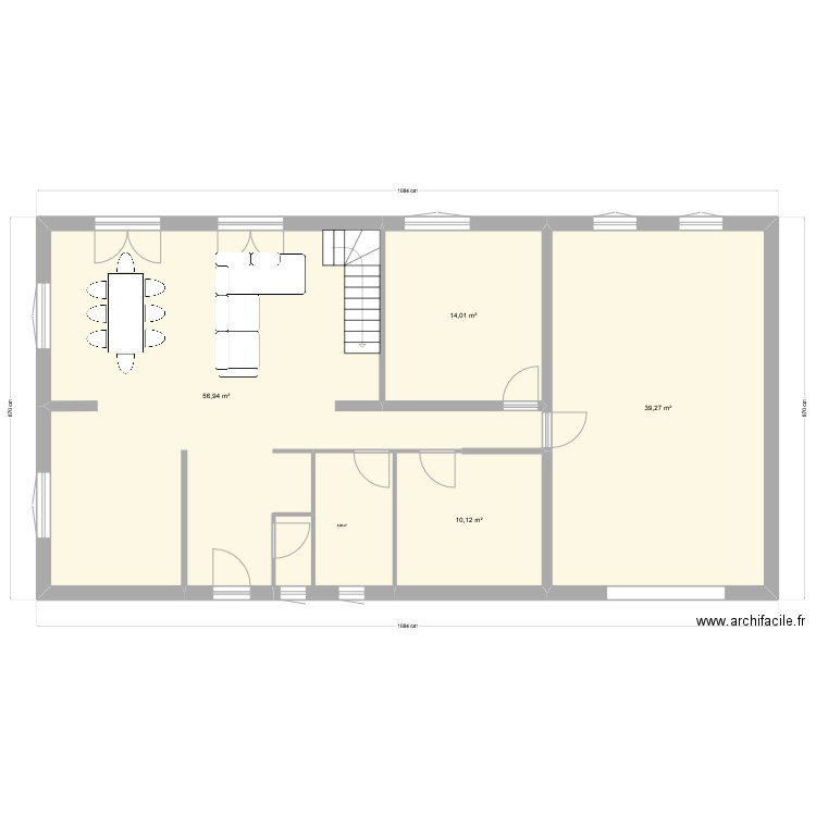 Maison Chasselay Bas proposition n°1. Plan de 5 pièces et 127 m2