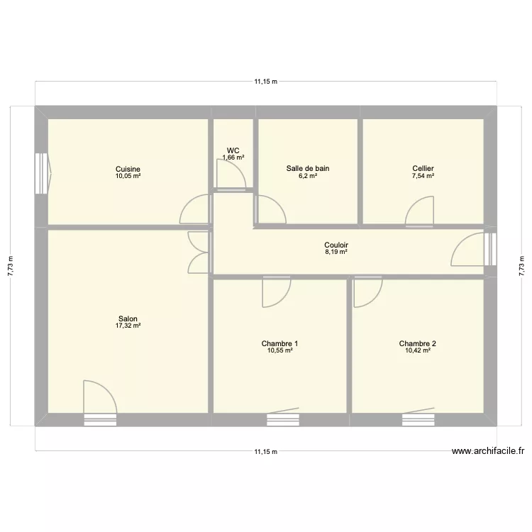 EtchComt Hasp. Plan de 8  et 72 m²