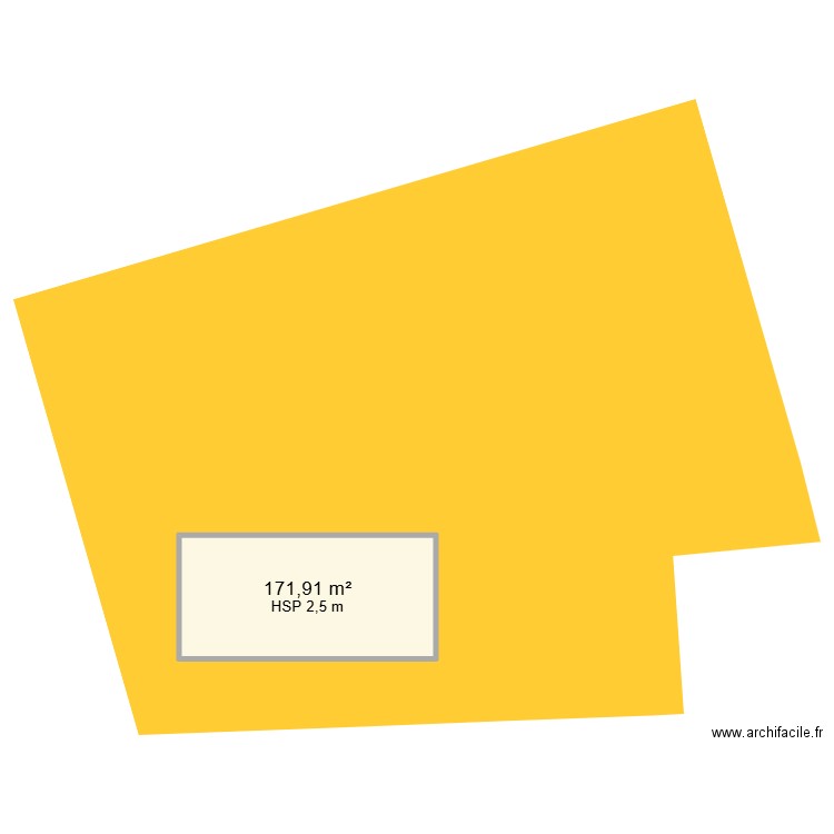 fgfgh. Plan de 1 pièce et 172 m2