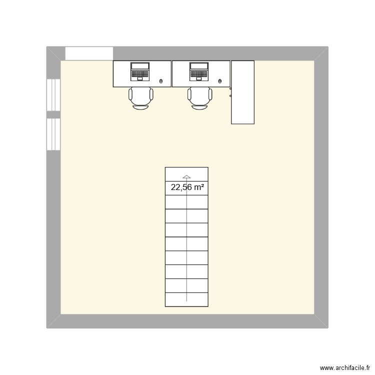 harmonie motoculture. Plan de 1 pièce et 23 m2