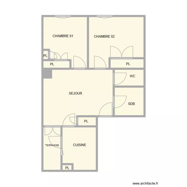 WTERLOO 2 eme vauvert. Plan de 13 et 46 m² WTERLOO 2 eme vauvert. Plan de 13 et 46 m²