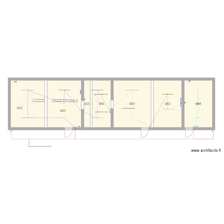 Plan Elec Choury. Plan de 0 pièce et 0 m2