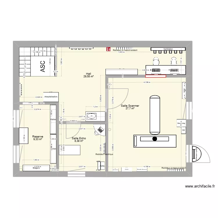 Etage Scanner 21 mai 2026. Plan de 4  et 75 m²