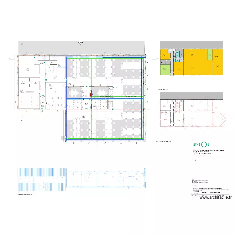 BUREAUX TRANSARC LONS. Plan de 