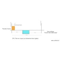 Plan de coupe lotissement des cigales