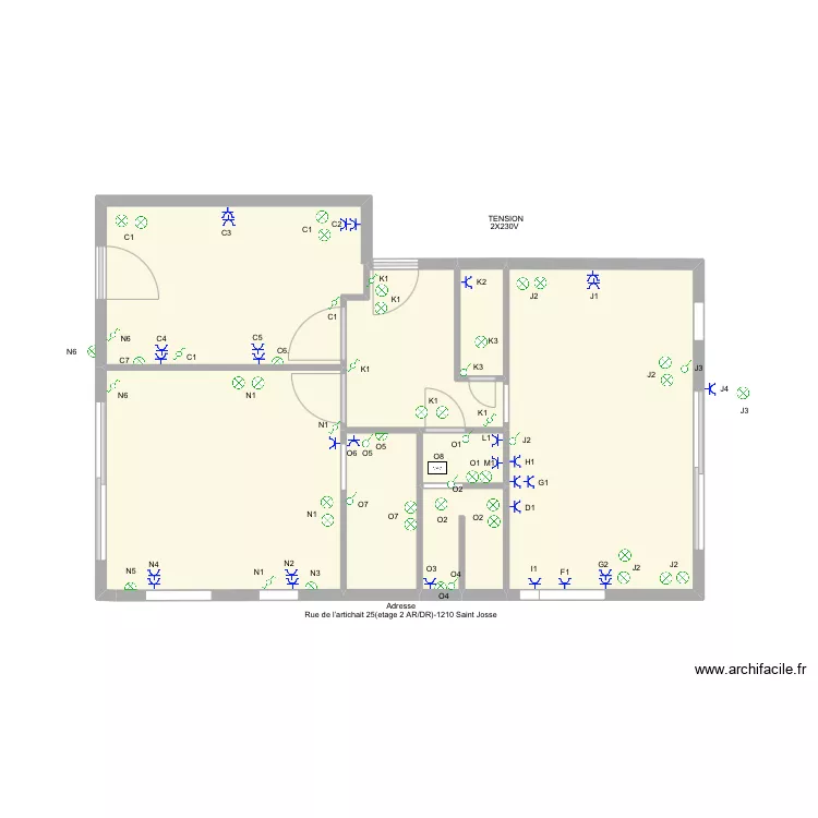 ET2 SANGA SPATE. Plan de 
