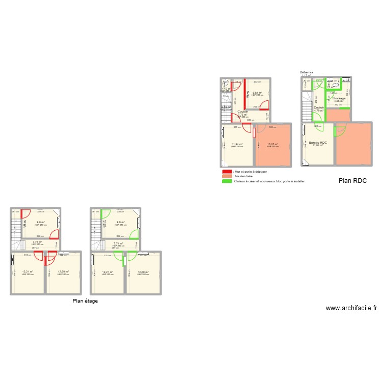 VNF Damery. Plan de 22 pièces et 171 m2
