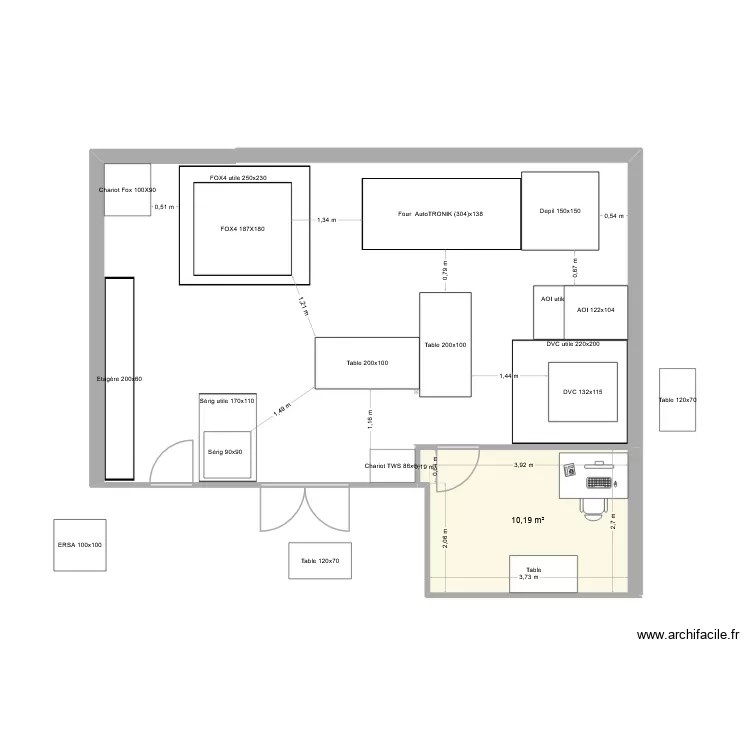 Atelec260722 essai. Plan de 1 et 10 m² Atelec260722 essai. Plan de 1 et 10 m²