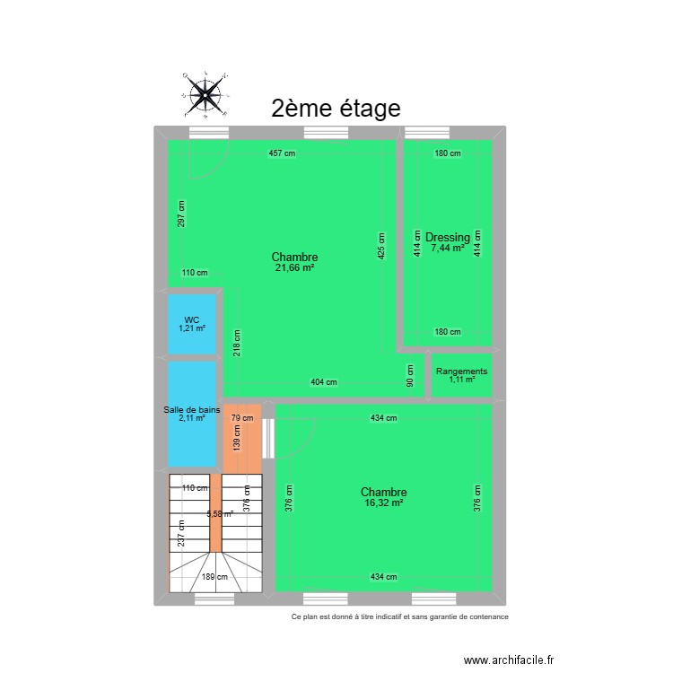 Spa Silvela 83. Plan de 7 pièces et 55 m2