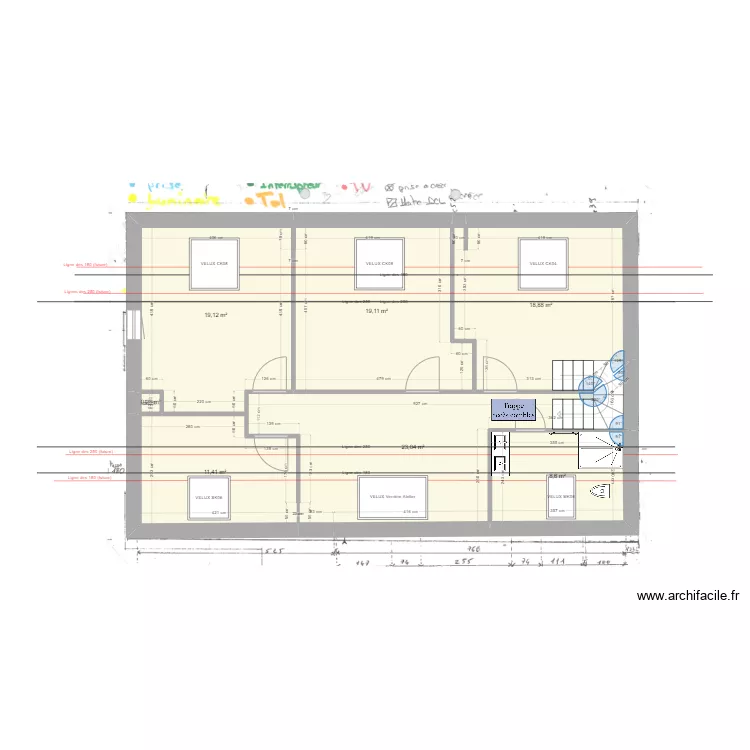 R&eacute;novation Maison - Etat final Test. Plan de 