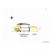 gorguette Coupe A-A projet