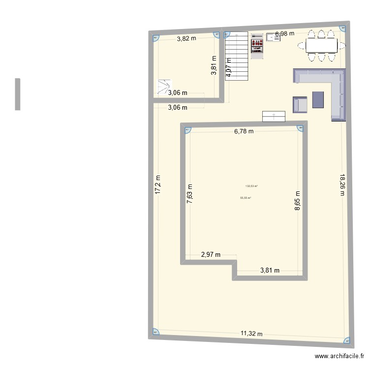 Florida terrasa. Plan de 2 pièces et 252 m2